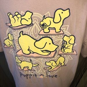 Puppy love yoga T Shirt!